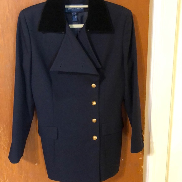 Ralph Lauren Pea Body gold buttons wool Italy Coat